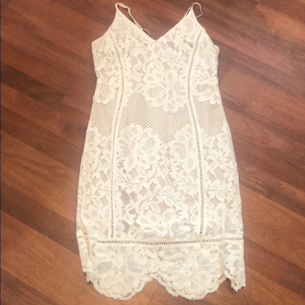 Ivory Lace Dress - Wore once for bridal shower